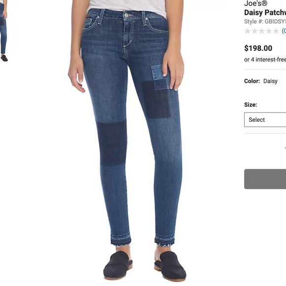 Joe's | Daisy Patchwork Skinny Ankle Jean - Picture 2 of 2